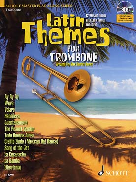 Illustration latin themes avec cd trombone