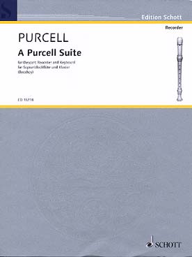 Illustration de A Purcell suite : 7 pièces réunies en forme de suite pour flûte à bec soprano et clavier