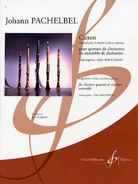 Illustration de Canon pour quatuor ou ensemble de clarinettes (tr. Rougemon)