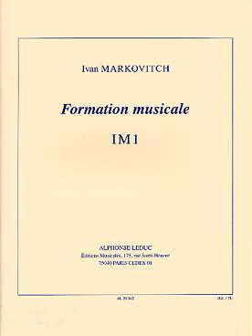 Illustration de Formation musicale IM 1