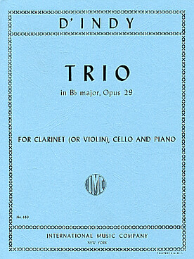 Illustration de Trio op. 29 en si pour violon (ou clarinette), violoncelle et piano