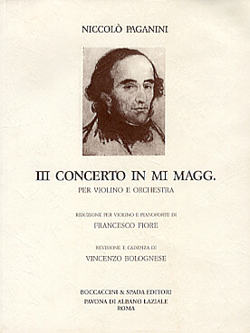 Illustration de Concerto N° 3 en mi (tr. Fiore, cadence de V. Bolognese)