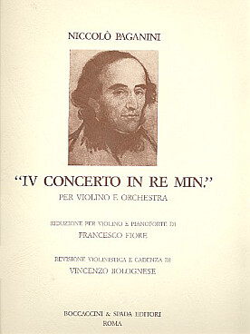 Illustration de Concerto N° 4 en ré (tr. Fiore, cadence de V. Bolognese)