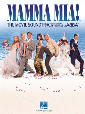 Illustration de MAMMA MIA ! musique du film sur des chansons du groupe ABBA P/V/G