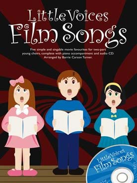 Illustration de LITTLE VOICES FILM SONGS pour 2 voix et piano, avec CD