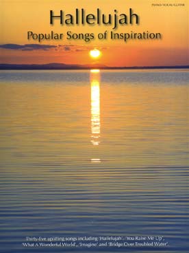 Illustration de HALLELUJAH : 35 popular songs of inspiration P/V/G