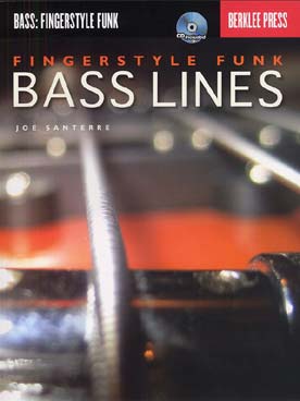 Illustration santerre fingerstyle funk bass lines +cd