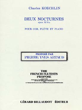 Illustration de 2 Nocturnes op. 32 bis pour flûte, cor piano