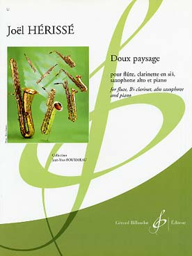 Illustration de Doux paysage pour flûte, clarinette, saxophone et piano
