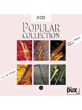Illustration de POPULAR COLLECTION - Vol. 4 : double CD play-along