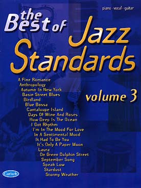Illustration de THE BEST OF JAZZ STANDARDS (P/V/G) - Vol. 3