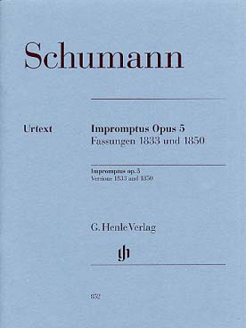 Illustration de Impromptus op. 5 (versions 1833 et 1850)