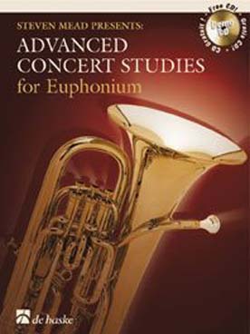 Illustration de Advanced concert Studies (baryton, euphonium ou saxhorn - en clé de sol, niveau avancé)