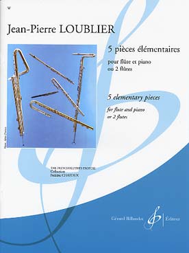 Illustration de 5 Pièces élémentaires pour flûte et piano ou 2 flûtes