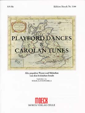 Illustration de Playford dances & carolan tunes : 10 mélodies et danses populaires pour alto et/ou soprano et basse continue