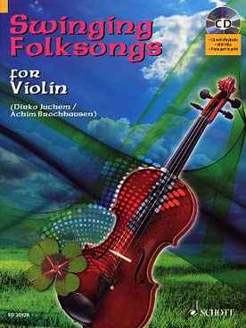 Illustration de SWINGING FOLKSONGS : 12 airs populaires, arr. faciles avec CD play-along + partie de piano PDF à imprimer