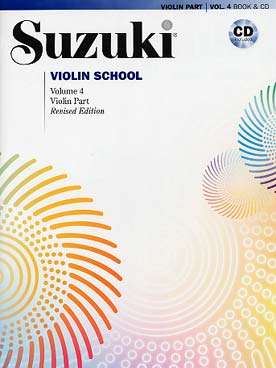 Illustration de SUZUKI Violin School (édition révisée) - Vol. 4 avec CD play-along