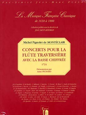 Illustration de Concerts pour la flûte traversière avec la basse