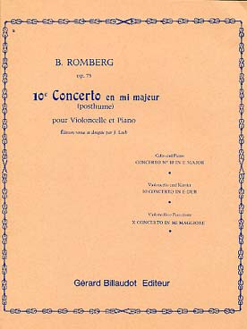 Illustration de Concerto N° 10 op. 75 en mi M (tr. Loeb)