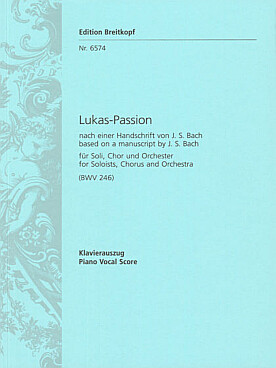 Illustration de Passion St Lucas BWV 246