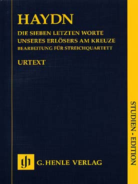 Illustration de Les 7 dernières paroles du Christ Hob. XX:1B (Die Sieben letzten Worte unseres Erlösers am Kreuze), version quatuor