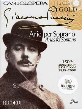 Illustration puccini arias gold soprano avec 2 cd