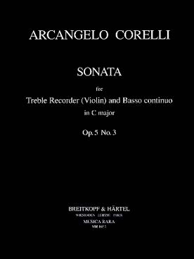Illustration corelli sonate op. 5/3 en do maj