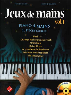 Illustration de JEUX DE MAINS : 10 pièces faciles, arr. Cohen/Cambier avec CD play-along - Vol. 1