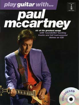Illustration de PLAY GUITAR WITH Paul McCartney avec CD play-along