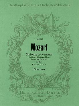 Illustration mozart symphonie concertante oboe solo