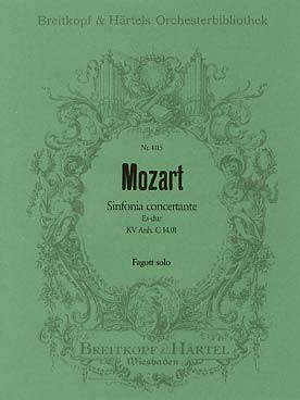 Illustration mozart symphonie concertante bass. solo