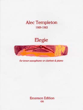 Illustration de Élégie pour saxophone ténor ou clarinette et piano
