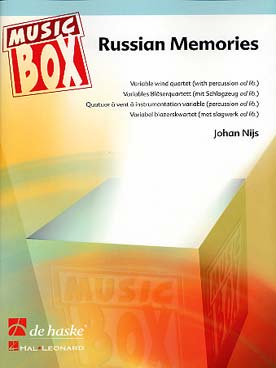 Illustration de Russian memories pour quatuor à vents à instrumentation variable et percussion ad lib.