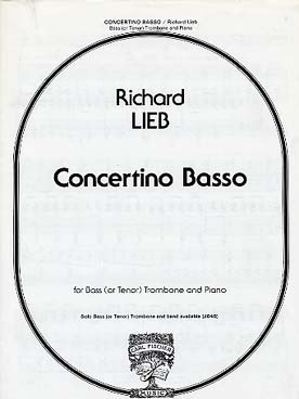 Illustration de Concertino basso pour trombone basse ou ténor et piano