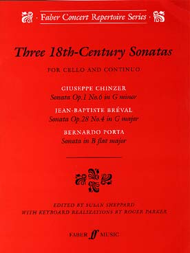 Illustration de THREE 18TH CENTURY SONATAS de Bréval, Chinzer et Porta