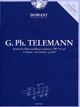 Illustration telemann sonate twv 41:g3 en sol min