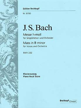 Illustration de Messe BWV 232 en si m, réd. 4 voix et piano