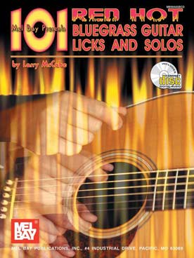 Illustration de 101 red hot bluegrass guitar licks and solos avec CD