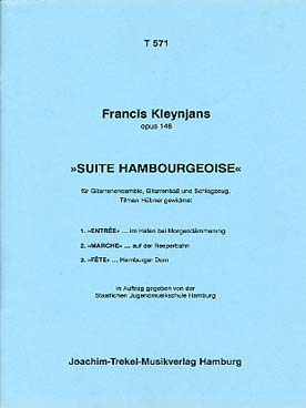 Illustration de Suite Hambourgeoise op. 146 pour 4 guitares et guitare basse