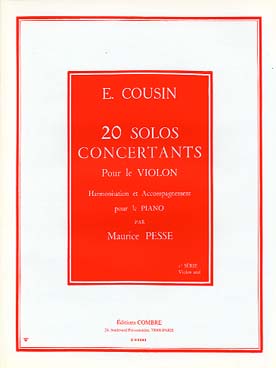 Illustration de 20 Solos concertants (violon seul) - Vol. 1 (N° 1 à 10)