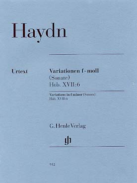 Illustration de Variations Hob. XVII:6 (sonate) en fa m