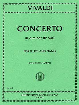 Illustration vivaldi concerto rv 540 en la min