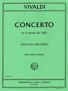 Illustration de Concerto RV 540 en la m (rév. Rampal)