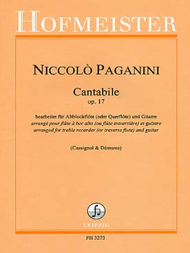 Illustration paganini cantabile op. 17