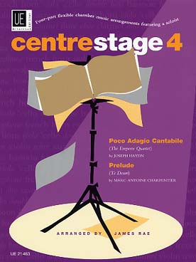 Illustration de CENTRESTAGE, arr. James Rae pour ensemble variable tous instruments (conducteur + 13 parties + piano ad lib) - Vol. 4 : Haydn - Charpentier