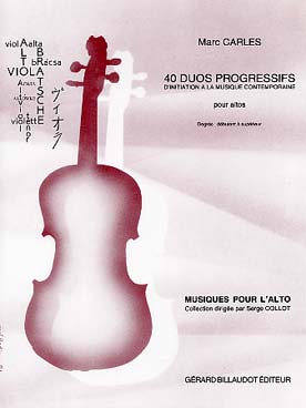 Illustration de 40 Duos progressifs d'initiation à la musique contemporaine