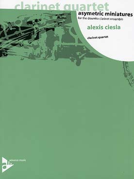 Illustration de Asymetric miniatures pour 3 clarinettes si b et clarinette basse