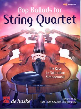 Illustration de POP BALLADS for string quartet (tr. de Van Rompaey et Aerts)
