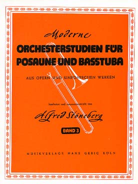 Illustration de Orchesterstudien für Posaune und Basstuba (traits d'orchestre pour trombone ou tuba basse) - Vol. 3