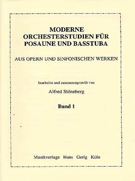 Illustration de Orchesterstudien für Posaune und Basstuba (traits d'orchestre pour trombone ou tuba basse) - Vol. 1 